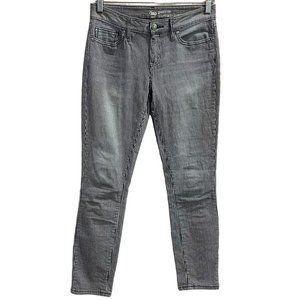 Gap Womens Coupe Moulante Skinny Jeans Blue Pinstripe Stretch Low Rise Denim 2